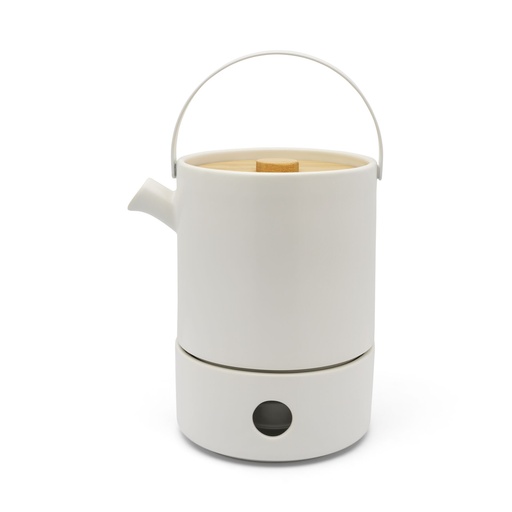 [763303] Bredemeijer Tea Set Umea 1,2L white with Warmer 142010