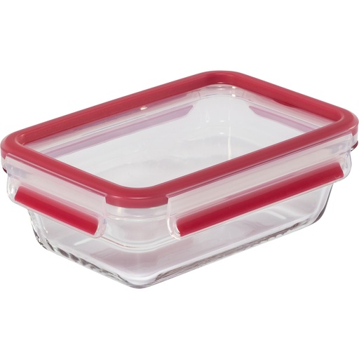 [811379] Emsa Clip&Close Glass Food Container Square 700 ml