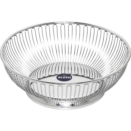 [893958] Alessi 826/24 Round Wire Basket Stainless Steel