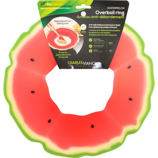 [166954] Charles Viancin WATERMELON 30 cm Silicone Overboil Ring