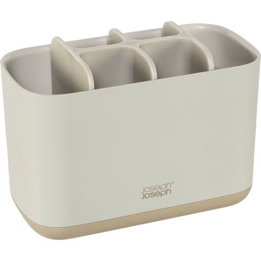 [156804] Joseph Joseph EasyStore Large Matt Ecru Toothbrush Holder