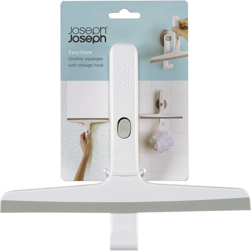 [156825] Joseph Joseph EasyStore Lig.Grey Shower Squeegee w. Storage Hook