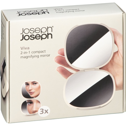 [158449] Joseph Joseph Viva 2-in-1 Compact Magnifying Mirror