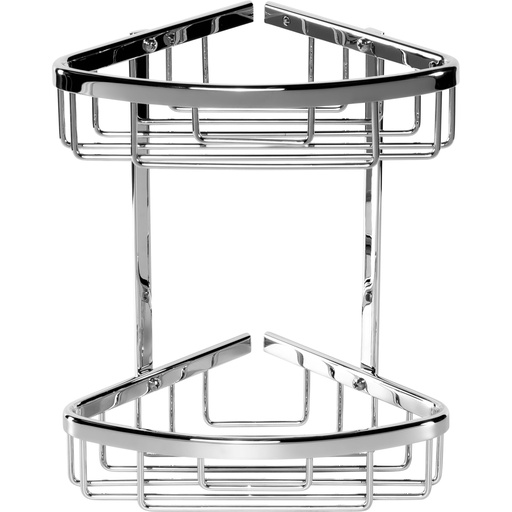 [176719] Tesa Aluxx Bathroom Corner Shelf 40205 chrome incl. adhesive mnt.