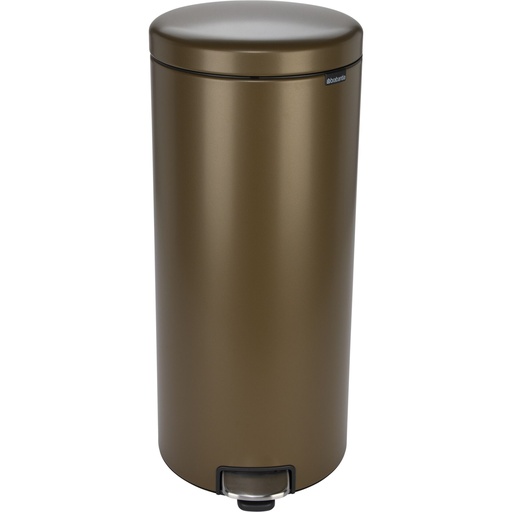 [164175] Brabantia Pedal Bin NewIcon 30 Liter Warm Brass