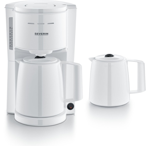 [867638] Severin KA 9309 white Filter Coffee Maker with 2 Pots