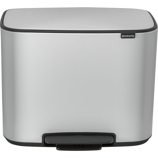[661495] Brabantia Bo Pedal Bin white, 3 x 11 L