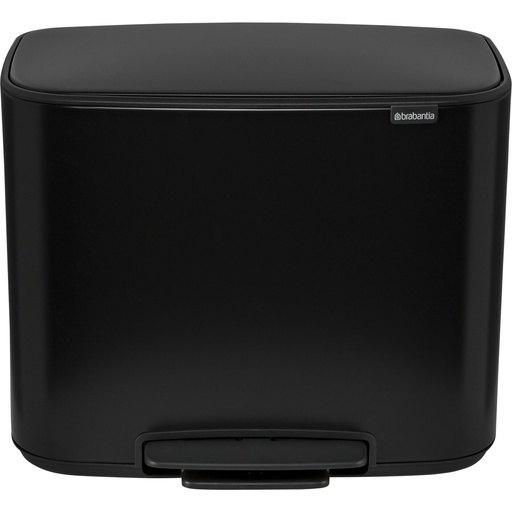 [661502] Brabantia Bo Pedal Bin black, 3 x 11 L