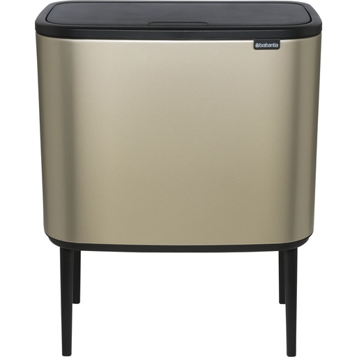 [661649] Brabantia Waste Bin Bo Touch Bin Champagne, 3 x 11 L