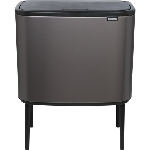 [661677] Brabantia Waste Bin Bo Touch Bin Platinum, 3 x 11 L