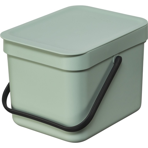 [732174] Brabantia Sort & Go Waste Bin Jade Green 6 L