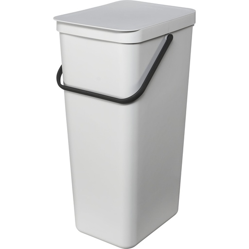 [732237] Brabantia Sort & Go Waste Bin Light Grey 40 L