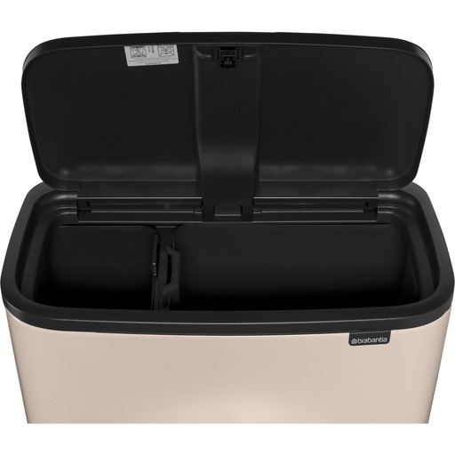 [732405] Brabantia Waste Bin Bo Touch Bin 11 + 23 L Soft Beige