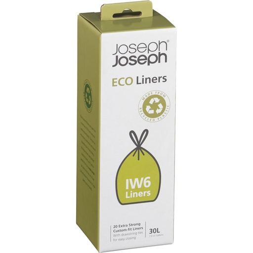[157595] Joseph Joseph IW6 20L Grey Recycled Bin Liners