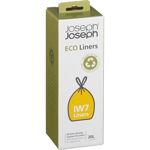 [157602] Joseph Joseph IW7 20L Grey Recycled Bin Liners