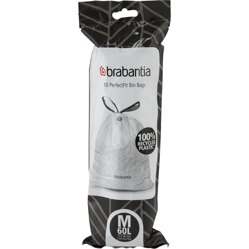 [164217] Brabantia PerfectFit Trash Bag Bo, Code M (60 Liter)