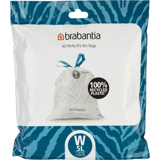 [164238] Brabantia PerfectFit Trash Bag NewIcon, Code W (5 Liter)