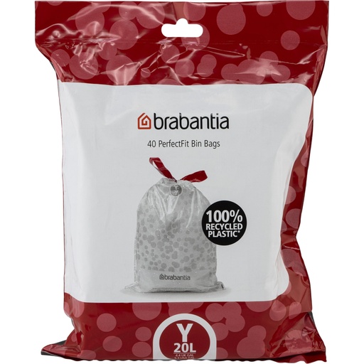 [164259] Brabantia PerfectFit Trash Bag NewIcon, Code Y (20 Liter)