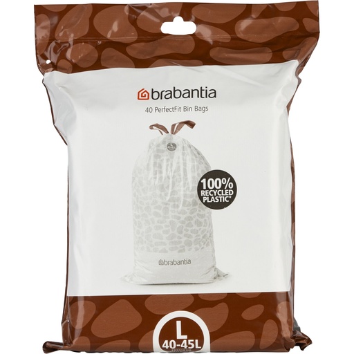 [164266] Brabantia PerfectFit Trash Bag FlatBack+ StepUp, Code L