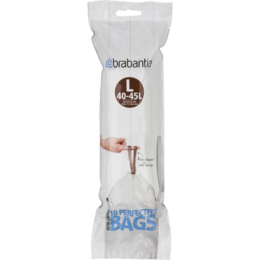 [661866] Brabantia PerfectFit Bin Liner Type L 40-45 L, 10 Bags