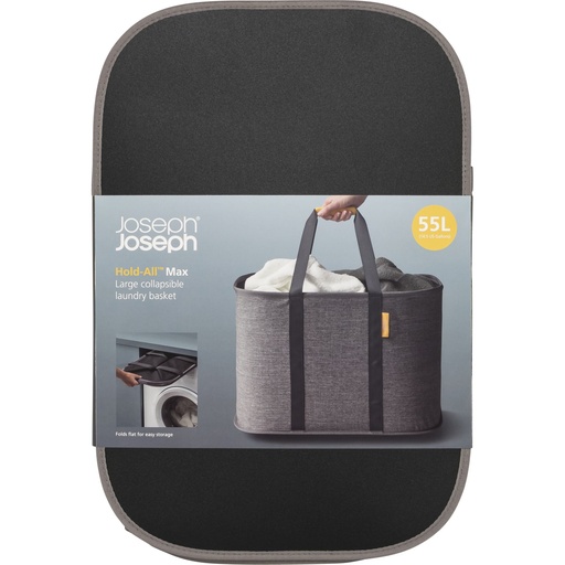 [157553] Joseph Joseph Hold-All Max Grey Collapsible 55L Laundry Basket