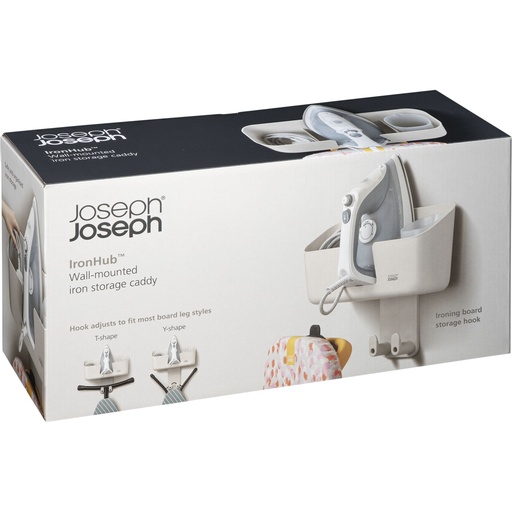 [157560] Joseph Joseph IronHub Wall- mounted Ecru Iron Storage Caddy