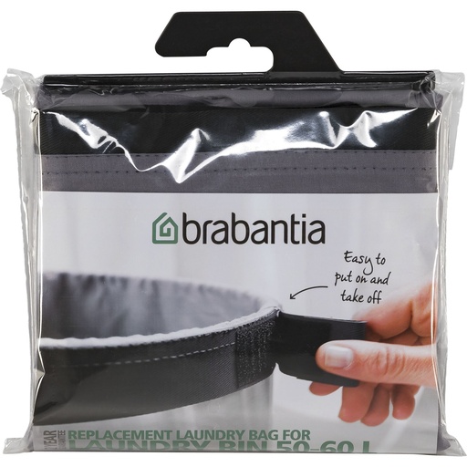 [704664] Brabantia Laundry Bag Replacem. for Laundry Box, 50-60 L Grey