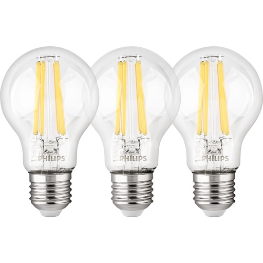 [786564] Philips LED Lamp E27 3-Pack 75W 2700K Filament