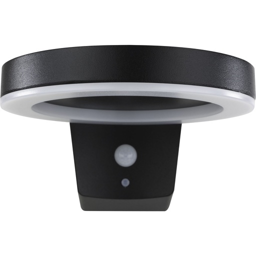 [779011] REV LED Solar wall light Round metal bl.motion detec.2023001100
