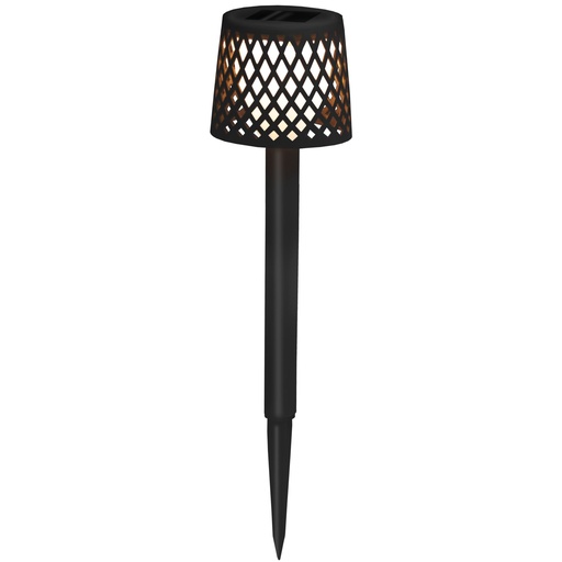 [819366] New Garden Gretita Solar Lamp Garden Spike   4 units   black