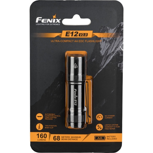 [767734] Fenix E12 V2.0 160 lm Torch