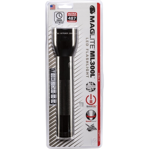 [858699] Maglite ML300L 2 D-Cell Torch
