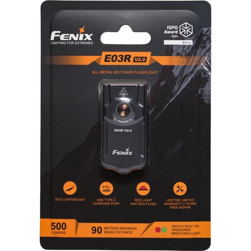 [863627] Fenix E03R V2.0 260 lm Torch