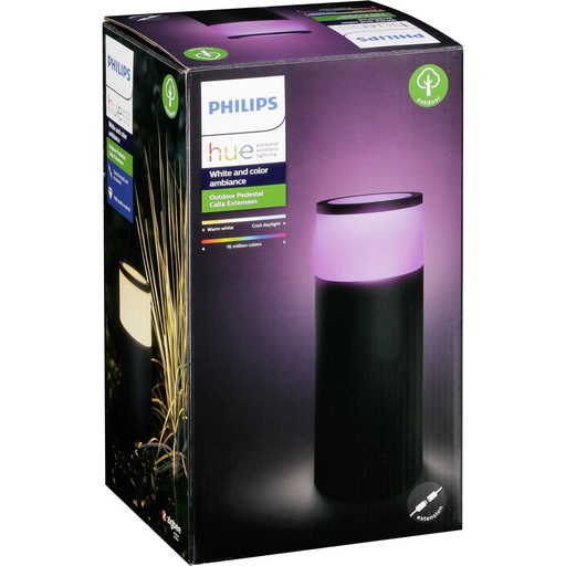 [413506] Philips Hue Calla LED Pedestal Lamp Extens. black