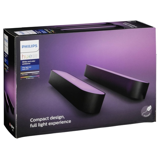 [413786] Philips Hue Play Lightbar LED black 2-pack