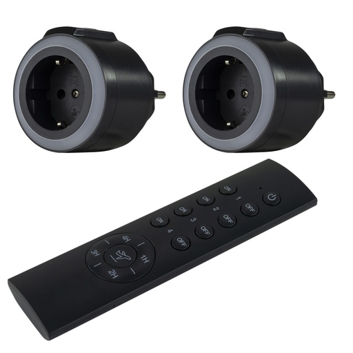 [657519] REV Radio Switch Set 2 + 1 COMFORT anthracite