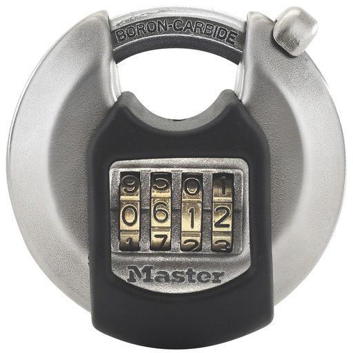 [675432] Master Lock Disc Combination Lock Stainless Steel M40EURDNUM