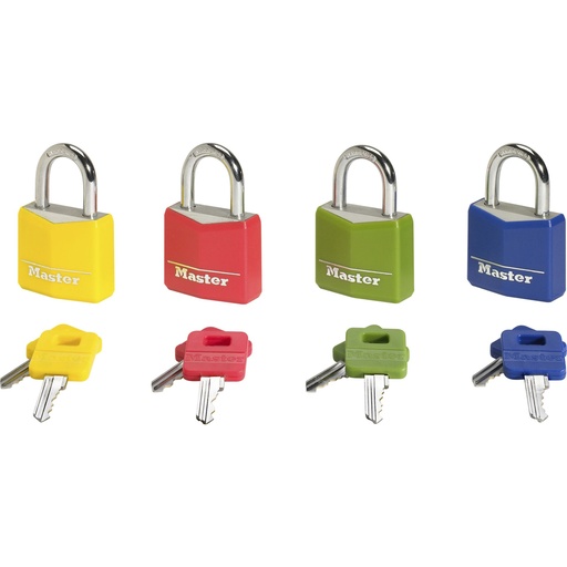 [752516] Master Lock Padlock 30mm assorted colours 9131EURDCOL