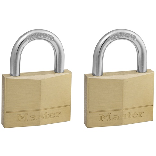 [778633] Master Lock Padlock Brass 2 Pack   150EURT