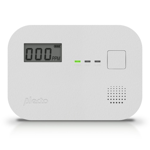 [143182] Alecto Carbon monoxide alarm w. 10 year sensor runtime a.display