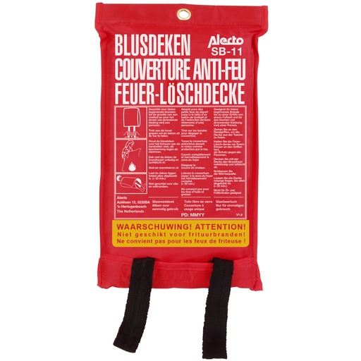 [143063] Alecto Fire blanket 100 x 100 cm