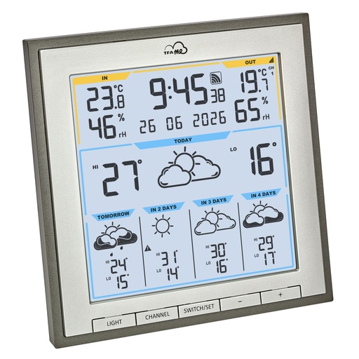 [222821] TFA TFA.me 35.8105.10   ID-08 WLAN Funk-Wetterstation     grau