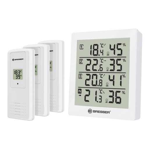 [337906] Bresser Temeo Hygro Quadro white