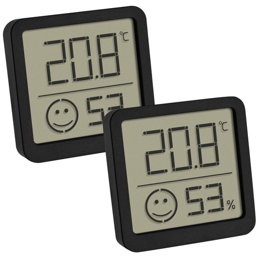 [797568] TFA 30.5053.01.02 2er Set black Digital Thermo Hygrometer