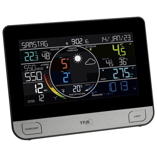 [812597] TFA 35.8003  View Pro  WLAN Radio controlled Weather Station