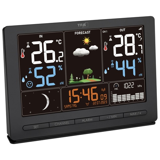 [812737] TFA 35.1118.01 black SEASON Wireless Weather Station