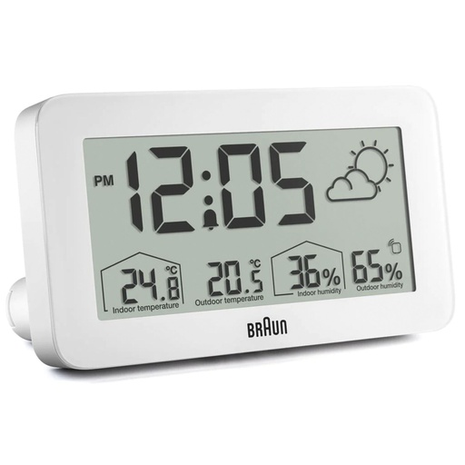 [863991] Braun BC 13 W DCF Digital Weather Station white