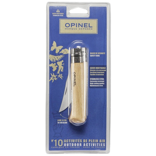 [536825] Opinel pocket knife No. 10 stainless steel