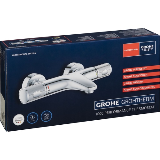 [837608] Grohe Grohtherm 1000 Performance Thermostatic Bath Valve 1/2