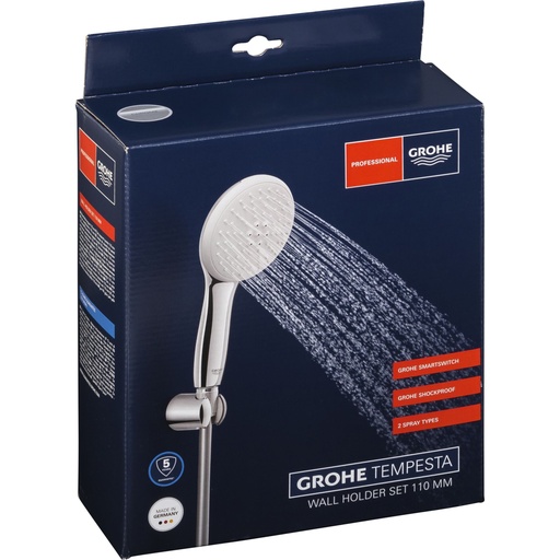 [128986] Grohe Tempesta 110 shower rail set 2 sprays
